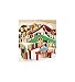 HearthSong Classic 255-Piece Wooden Domino Race Set with Dominoes, Ramp, Obstacles, and a Starting Wand