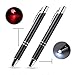 Lighted Tip Pen, Glowseen 2-Pack Technical Pens Light up Pen with Light,LED lighted Pen for Writing in The Dark(Red Light and White Light)