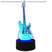 Unitake 3D Night Light,Acrylic, Electric Guitar Modern 3D Illusion LED 7 Color Changing USB Touch Sensor Table Lamp for Children Gift