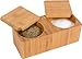 KitchInspirations Bamboo Salt and Pepper Box, 1 Count (Pack of 1), Tan