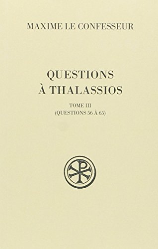 Questions à Thalassios