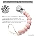 Ali+Oli Pacifier Clip Holder for Baby | Cami (Soft Pink)