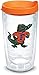 Tervis Made in USA Double Walled University of Florida Gators Insulated Tumbler Cup Keeps Drinks Cold & Hot, 24oz - Black Lid, Gator