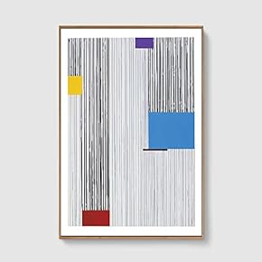 Framed Home Artwork Lines Art for Living Room Bedroom