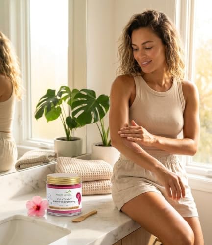 AFLORA NATURAL Bikini Pink Brightening & Moisturising Cream, Deep Hydration, Strong Floral Fragrance, Shea Butter, 250ml