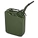 Lovinland Emergency Oil Gas Can 5 Gallon 20L Portable Gas Oil Water Bucket Petrol Diesel Storage Can Tanks with Spout Army Green