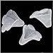 Beadaholique Lucite Trumpet Calla Lily 12-Piece Flower Beads, 10mm