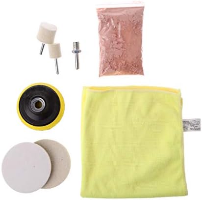 Meatyhjk Car Glass Windshield Rear Side Window Scratch Remover Polishing Pads Repair Kit