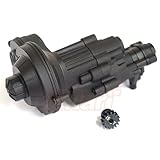 Xtra Speed Aluminum Alloy Complete Assembled Transmission Gearbox Black For Axial SCX10 II AX90046 (New.Ver) #XS-SCX230069BK