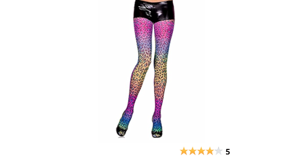 rainbow leopard leggings