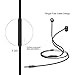 Earbuds, RAVEtone Bass Stereo in-Ear Headphones Earphones Earbuds with Mic S/M/L Eartips Compatible for Samsung, Android Phone and More Workout Headphones (Black)thumb 3