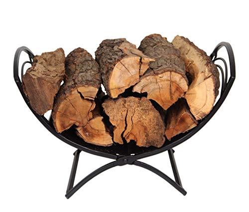 Firewood Log Racks Folding Lumber Carrier Wood Storage Heavy Duty Fireplace Brackets for Indoor Outdoor