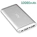 10000mAh Portable Charger Fast Charging,Dual USB Port External Battery Charger for iPhone, iPad, Samsung Galaxy, Smart Phone,tablet(silver)