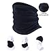 SUNMECI Neck Gaiter Warmer Windproof Mask Fleece - Free UV Face Mask Black