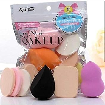 Glamtools Makeup Sponge Beauty Blender Puff (Color May Vary)- Set of 6