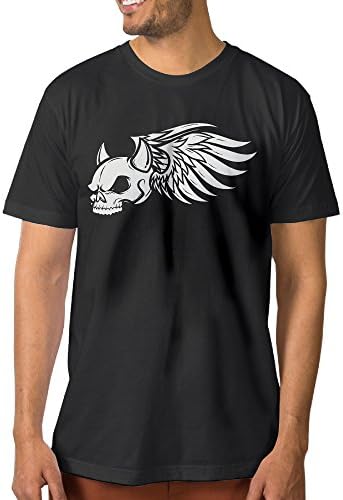 KOLP Skull Tattoo Illustration Men's Tucked Crew Athletic Basic Summer Short Sleeves Performance T Shirts