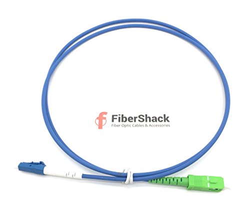 SC/APC to LC - Extra Durable Armored Fiber Optic Patch Cable - 1M / 3.28ft - Single Mode - SIMPLEX