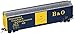 Bachmann Trains B And O (Blue With Yellow) 50' Plug-Door Box Car-Ho Scale