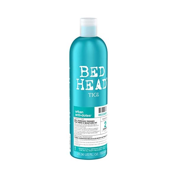 Bed Head by TIGI Recovery Moisture Shampoo and Conditioner Set for Dry Damaged Hair, 2x750 ml