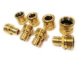 Garden Hose Quick Connect Set, Extra 20 Washers, 4 Female Connectors + 4 Male Connectors.