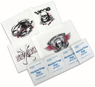 POWELL PERALTA Temporary Tattoo 4-Pack RIPPER, CAB DRAGON, CROSS BONES