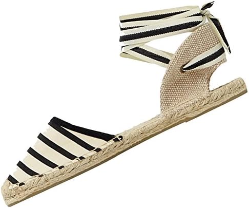 rismart Women's Slingback Flat Heel Espadrilles Sandals Shoes