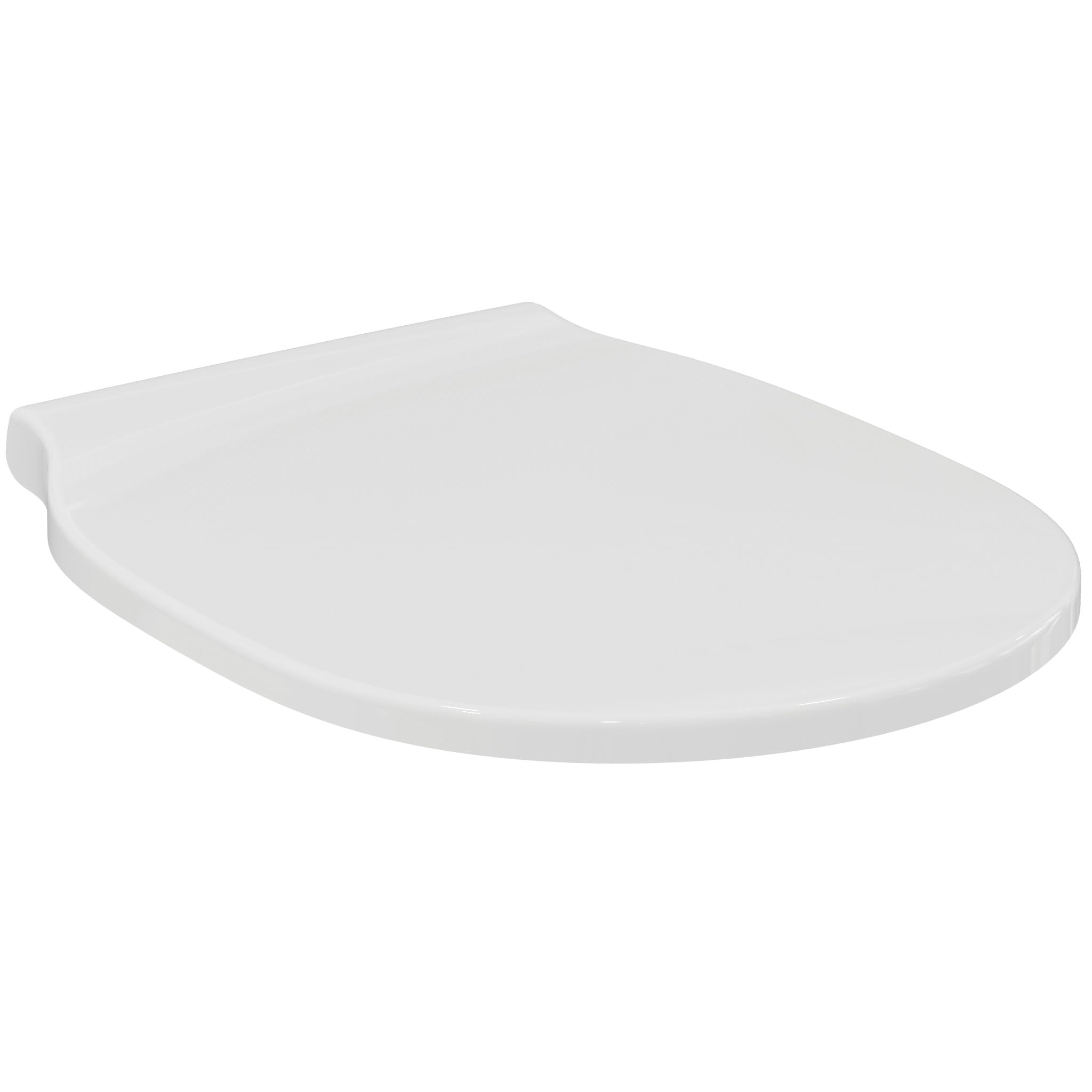 Ideal Standard Connect Air Toilet seat and Cover, Rounded Shape, Durable Wrapover seat, Including Hinge Set for Easy Installation, Scratch-Resistant duroplast – White (365x445x50 mm)