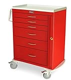MS3C, 6 Drawer Tall Emergency Crash Cart, Breakaway