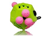 Yiiyaa Fidget Cube 12 Sides Dodecagon Toy Stress and Anxiety Relief Relax for Children and Adults ADD/ADHD/OCD and Autisme Focus Distraction (Green&Pink)