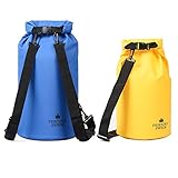 (2 Pack) The Friendly Swede Compact and Lightweight Dry Bag, Water-Resistant 500D Tarpaulin