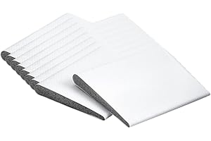 KS Hardware Door Corner Seals | Premium Weather Stripping Wedge Protects Against The Elements | Self Adhesive Draft Stopper Pads Can Be Easily Trimmed to Fit | White (Pack of 16)