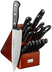 Wusthof Gourmet 18 Piece Cherry Block Knife Cutlery Set - Amazon.com