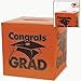 Fun Express - Congrats Grad Orange Card Box for Graduation - Party Supplies - Containers & Boxes - Paper Boxes - Graduation - 1 Piece