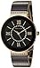 Anne Klein Women's AK/2832BKGB Swarovski Crystal Accented Gold-Tone and Black Ceramic Bracelet Watch