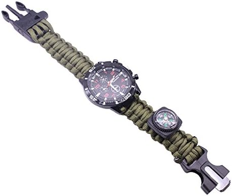 Survival Compass Paracord Rope Men's Watches