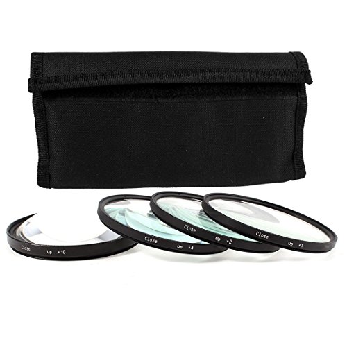 77mm Close-Up Filter Set (+1, 2, 4 and +10 Diopters) for Nikon COOLPIX P1000 16.7 Digital Camera