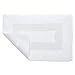 Bathroom Rugs - 2-Piece Cotton Bathroom Mat Set - Machine Washable Bath Mats for Restroom, Kitchen, or Laundry Room by Lavish Home (White)