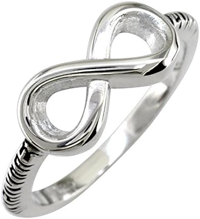 Infinite Love Flowing Infinity Ring in Sterling Silver