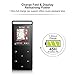 AGPTEK 16GB Bluetooth MP3 Player Touch Button with FM/Voice Recorder, Lossless Sound Metal Music Player with Independent Lock, 1.8 Inch TFT Screen, (Support up to 128GB),A01ST,Gray