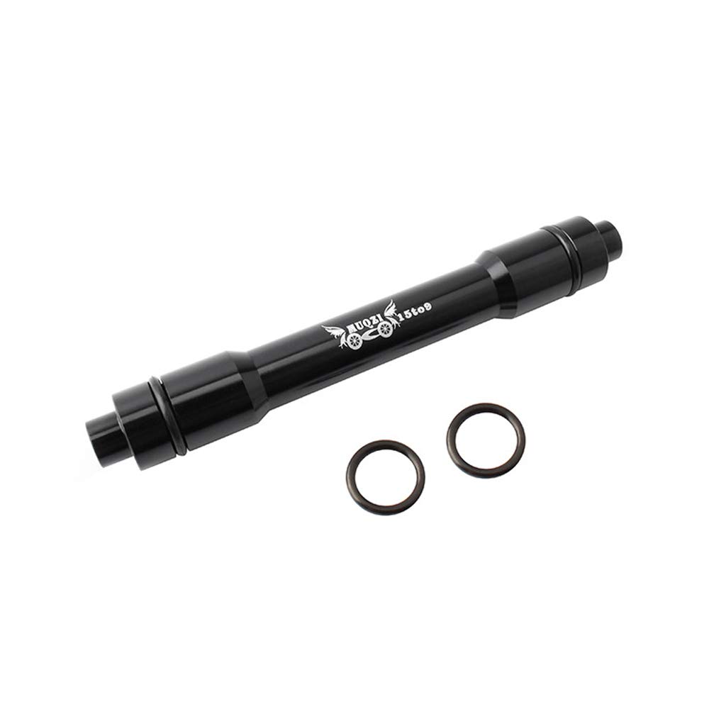 VOANZO Black Aluminum Alloy Conversion Skewer Adapter 15mm Front Thru Axle to 9mm Quick Release Mountain Bike Thru Axle Hub Adapter 100mm
