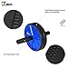 JBM Abdominal Wheel Roller with Knee Pad（5 Colors Abwheel Abroller Ab Core Trainer Equipment Dual Wheels Rubber Handle Anti Slip for Exercise Workout Gym Fitness Crossfit - 440lbs Capacity