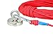 WUKONG Fishing Magnet Rope w/Carabiner, 6MM x 20M(65ft) Nylon Twisted Braided Rope,550 Lbs Breaking Strength All-Purpose Braided Rope Sports, Pet Toys, Crafts & Indoor Outdoor Use