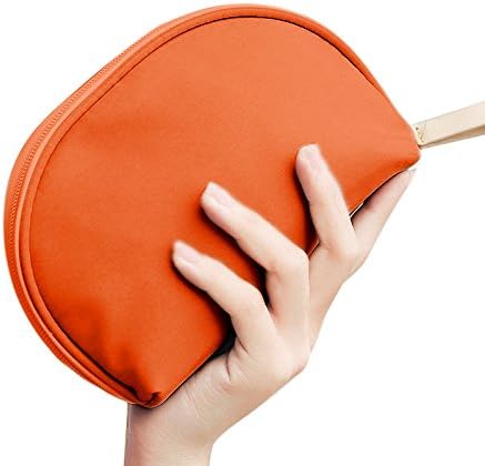 Aifaifa Portable Handy Cosmetic Bag for Travelling, Waterproof Organizer Bag for Women Girls (Orange)
