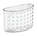 iDesign Kitchen Sink Suction Holder for Silverware, Flatware, Cutlery - Clear