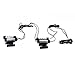 KKmoon 12V 12 LED Car Auto Interior Atmosphere Lights Decoration Lamp - Blue
