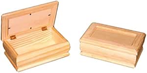Caja joyero madera. Con tapa de cristal. En crudo, para ...
