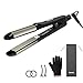 Tiboon Professional Titanium Hair Straightener Flat Iron for Hair Dual Voltage 110-240V with Accessories