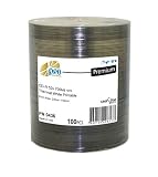 Premium Quality Blank CDs - CD-R Falcon White Thermal Hub Printable 52x 700MB 80min 100 Disc Pack