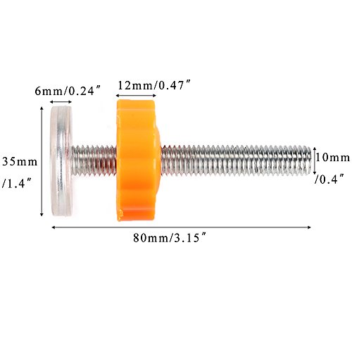 Anpatio 4pcs Adjustment Pressure Mounted Baby Gates Threaded Spindle Rods Extra Long Replacement Screws Rod Adapter Bolts Hardware Fit Walk Thru Gate Accessories for Baby Pet Dog 10MM/0.4" - Thumbnail 6
