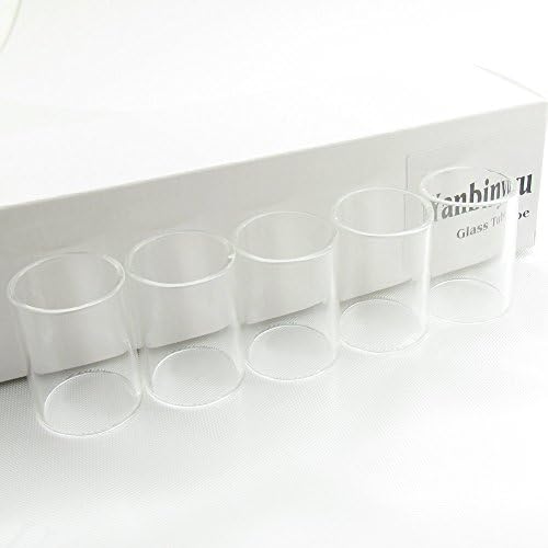 Yanbinyu 5 Pieces 21mm OD Glass Tubing, Glass Tube 30mm Length